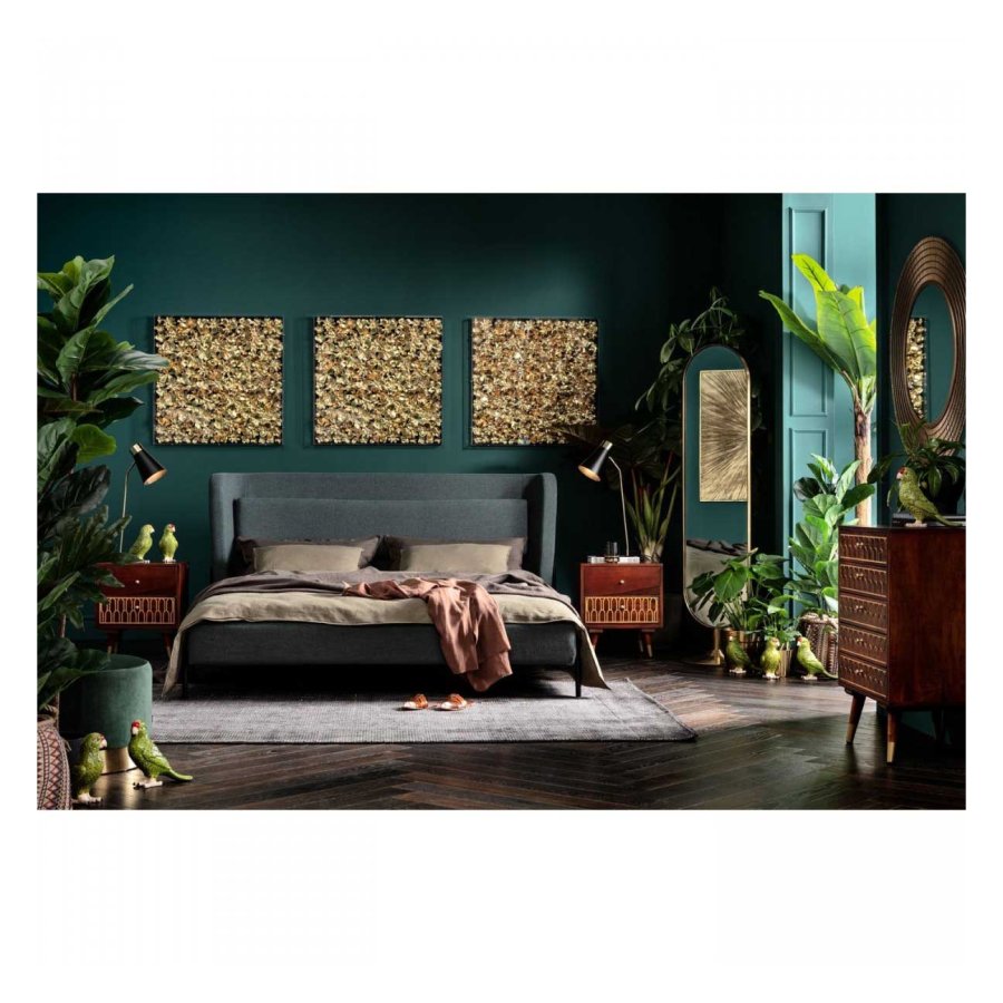 KARE DESIGN Curve gulvspejl - messingbelagt stl og spejlglas (170x40)