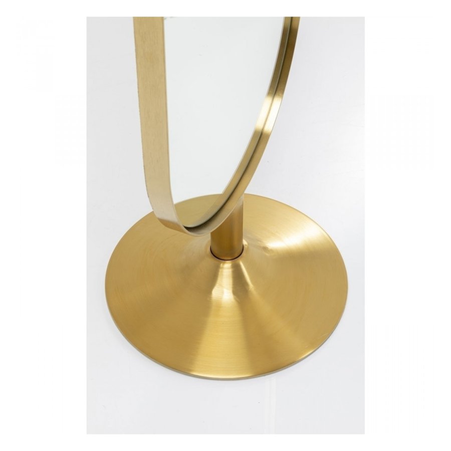 KARE DESIGN Curve gulvspejl - messingbelagt stl og spejlglas (170x40)