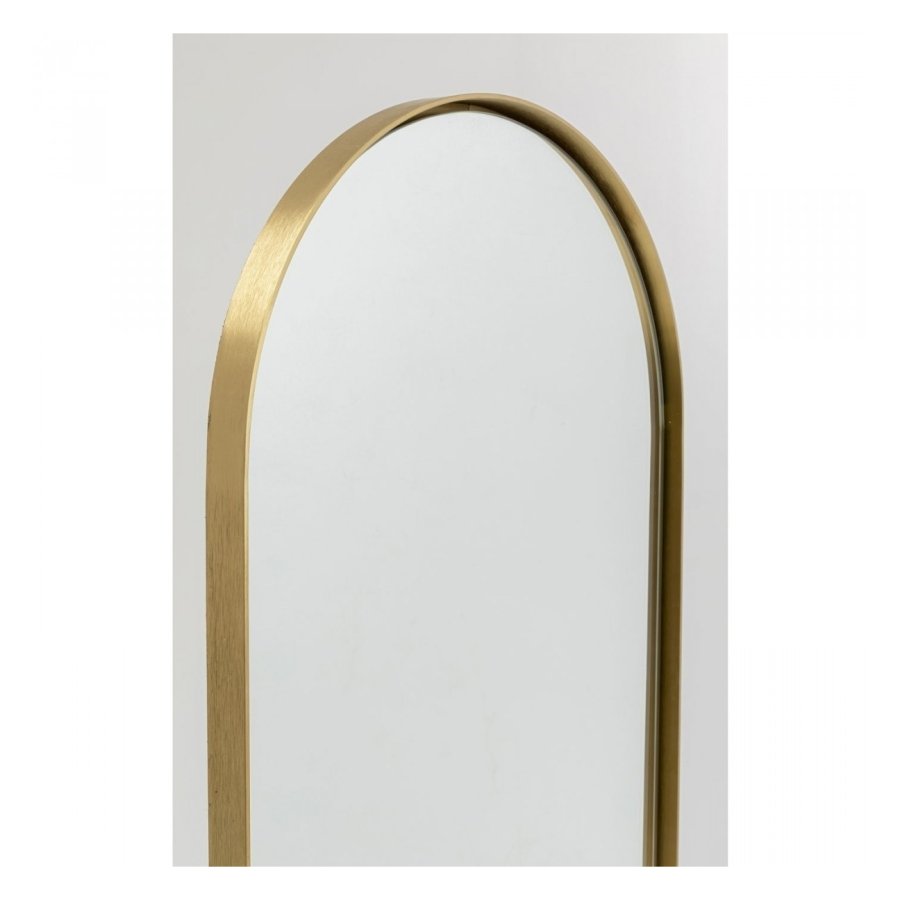 KARE DESIGN Curve gulvspejl - messingbelagt stl og spejlglas (170x40)
