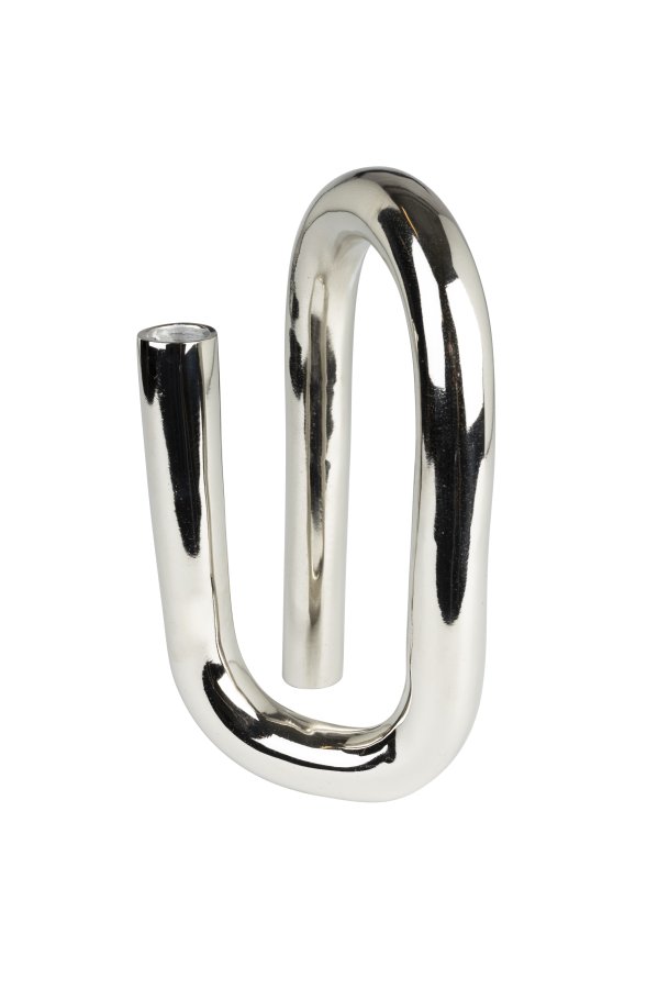 ZUIVER Tubo lysestage L - shiny slv aluminium