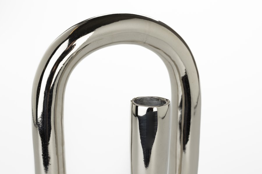 ZUIVER Tubo lysestage L - shiny slv aluminium