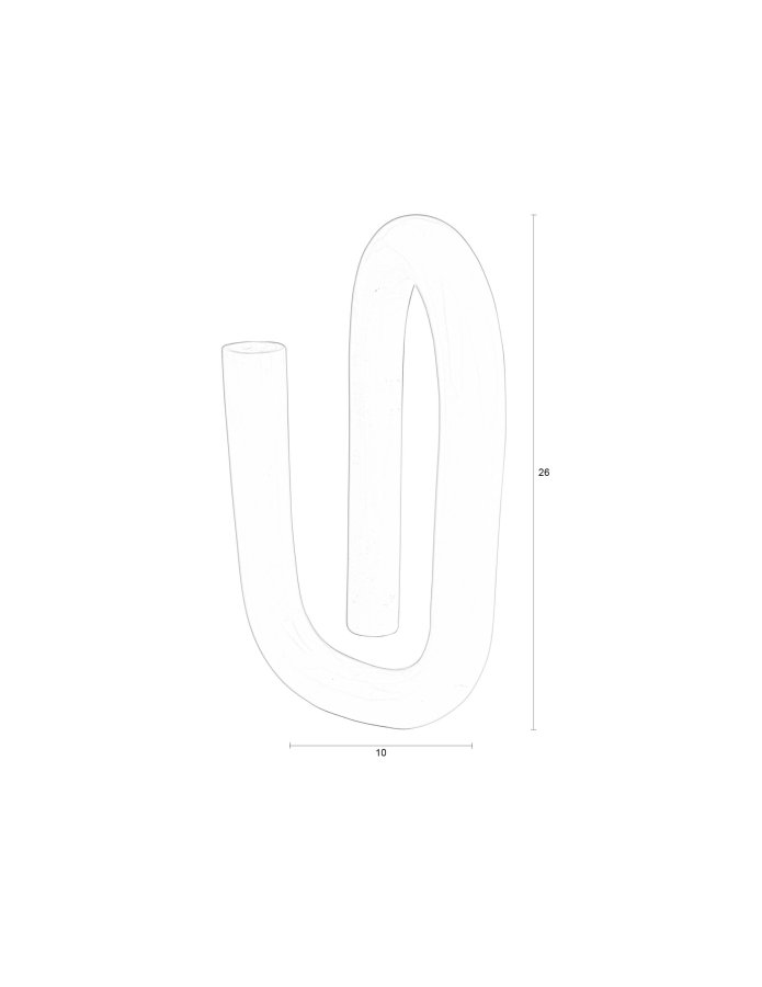 ZUIVER Tubo lysestage L - shiny slv aluminium