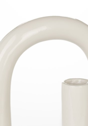 ZUIVER Tubo lysestage S - shiny beige aluminium