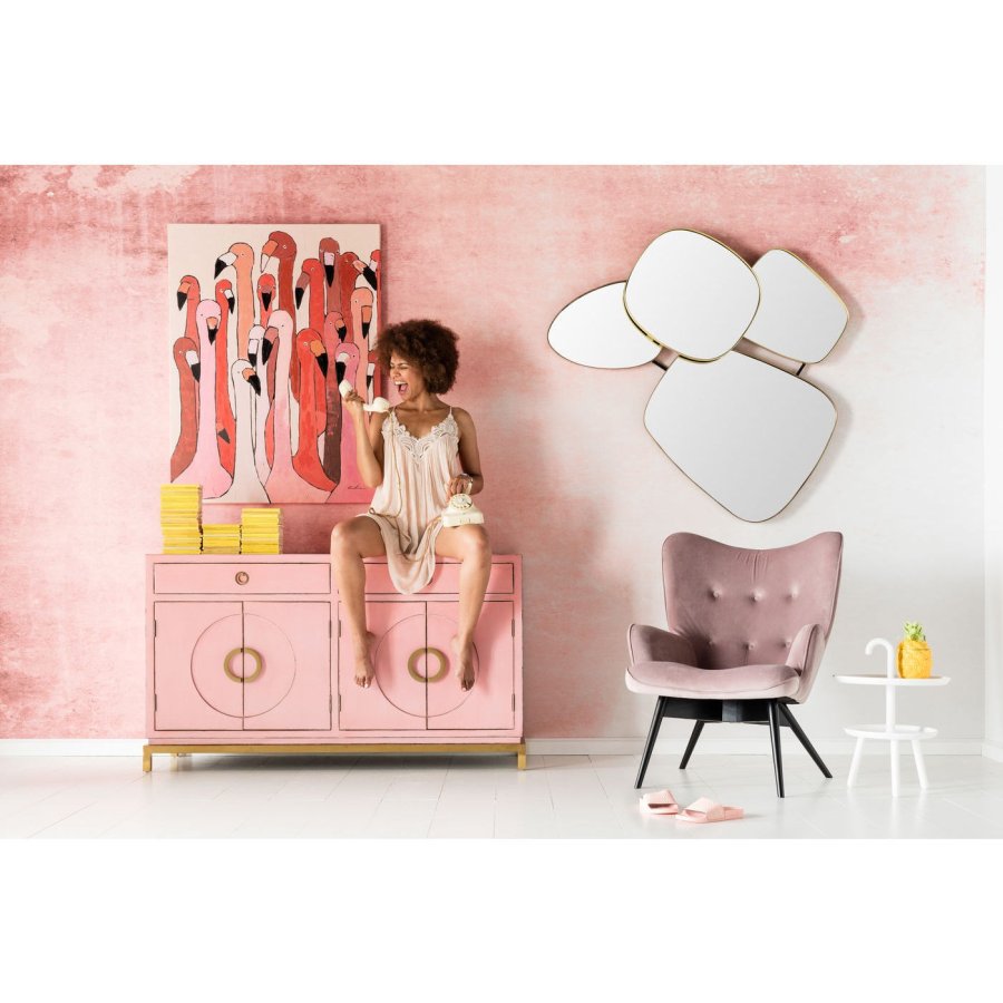 KARE DESIGN Shapes spejl - spejlglas og stl, asymmetrisk (130x105)