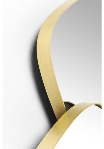 KARE DESIGN Shapes spejl - spejlglas og stl, asymmetrisk (130x105)