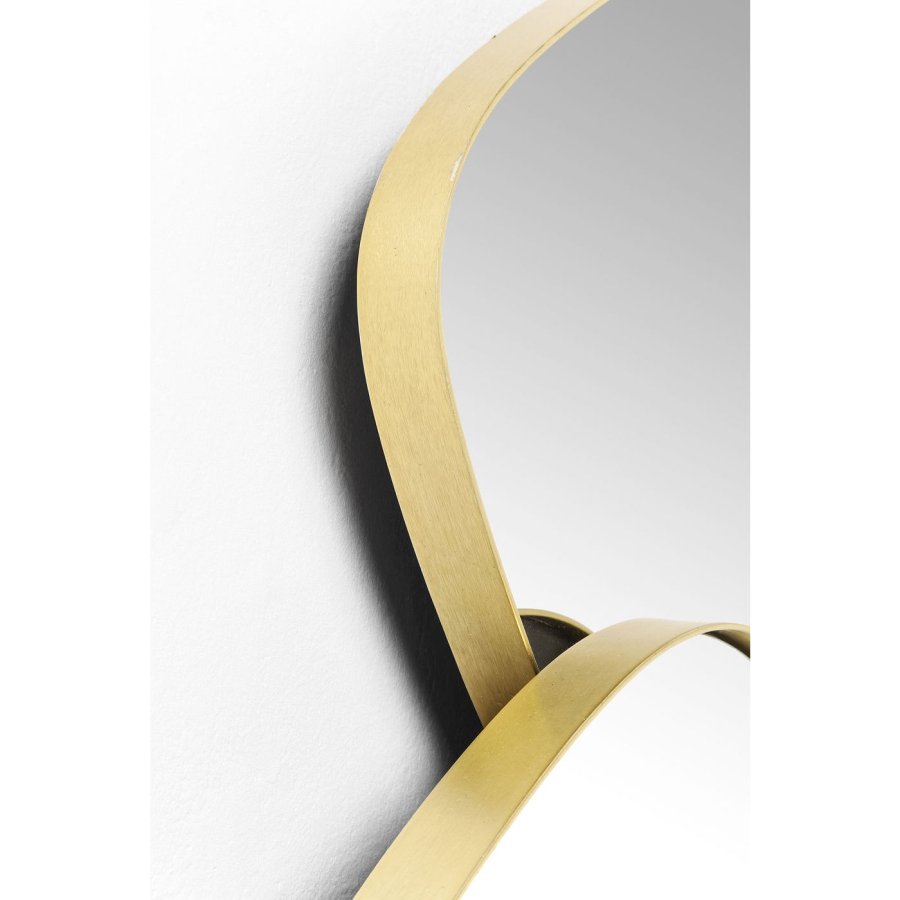 KARE DESIGN Shapes spejl - spejlglas og stl, asymmetrisk (130x105)