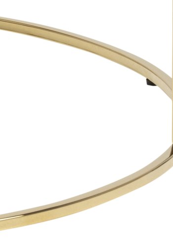 ACT NORDIC Bolton -A1 sofabord - hvid/guld glas/metal, rund (80)