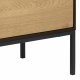 ACT NORDIC Seaford sknk - natur papir vildeg og sort MDF/metal, m. 1 lge og 3 skuffer