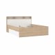 TVILUM Ikast Seng med 2 skuffer 160x200, Jackson Hickory / Hvid, 169,8 x 216 x 96,8 cm