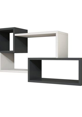 NORDVÄRK Afro vghylde - hvid og antracitgr melamin