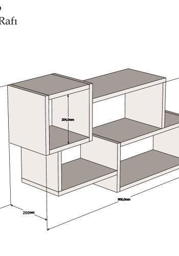 NORDVÄRK Afro vghylde - hvid og antracitgr melamin