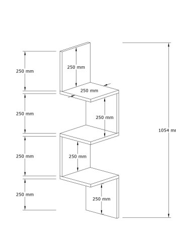 FUNZI LIVING Zikzak vghylde - Sapphire melamin