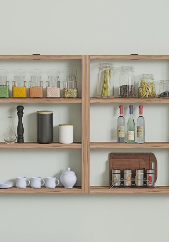 NORDVÄRK PR1 vghylde, m. 6 rum - Atlantic Pine melamin