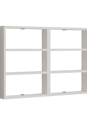 NORDVÄRK PR1 vghylde, m. 6 rum - hvid melamin