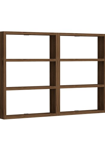 NORDVÄRK PR1 vghylde, m. 6 rum - valnd melamin