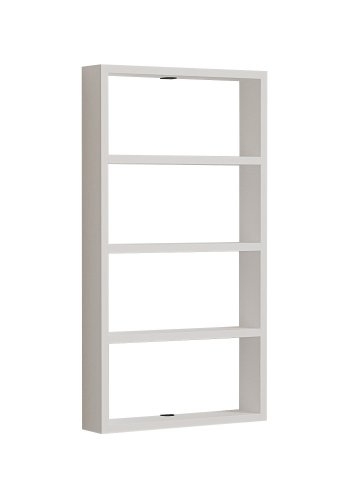 NORDVÄRK PR1 vghylde, m. 4 rum - hvid melamin