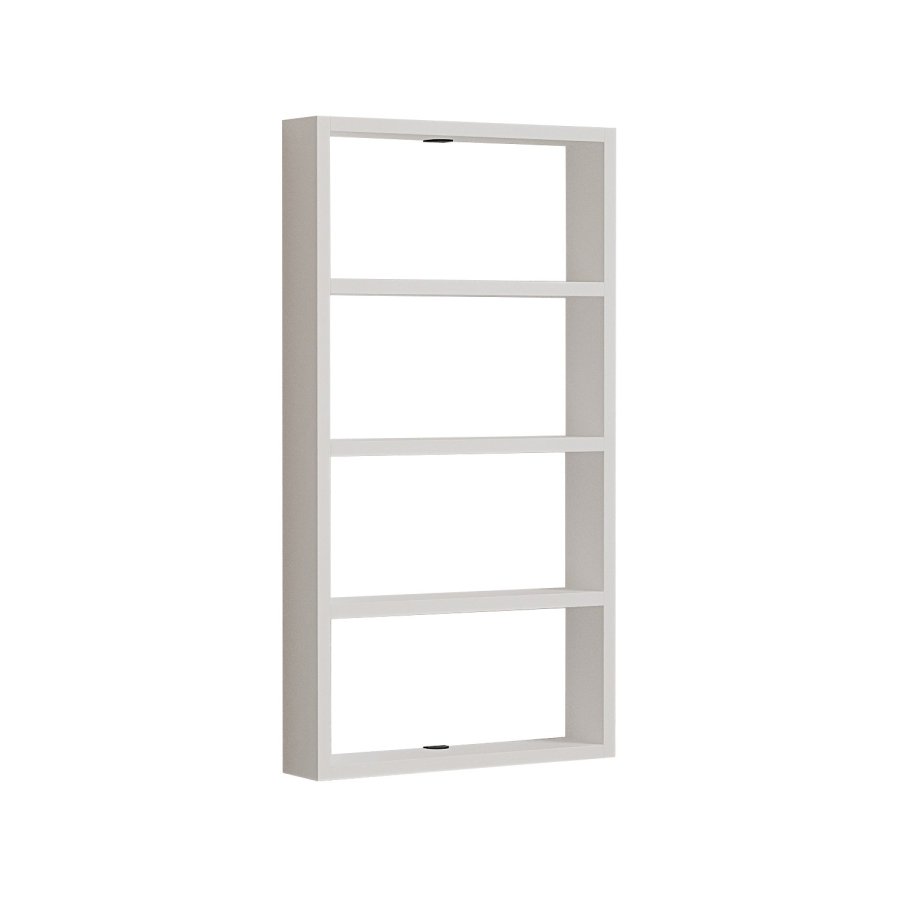 NORDVÄRK PR1 vghylde, m. 4 rum - hvid melamin