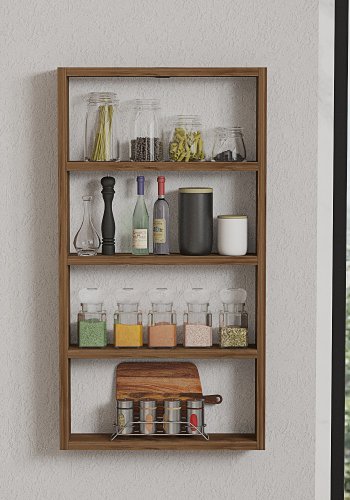 NORDVÄRK PR1 vghylde, m. 4 rum - valnd melamin