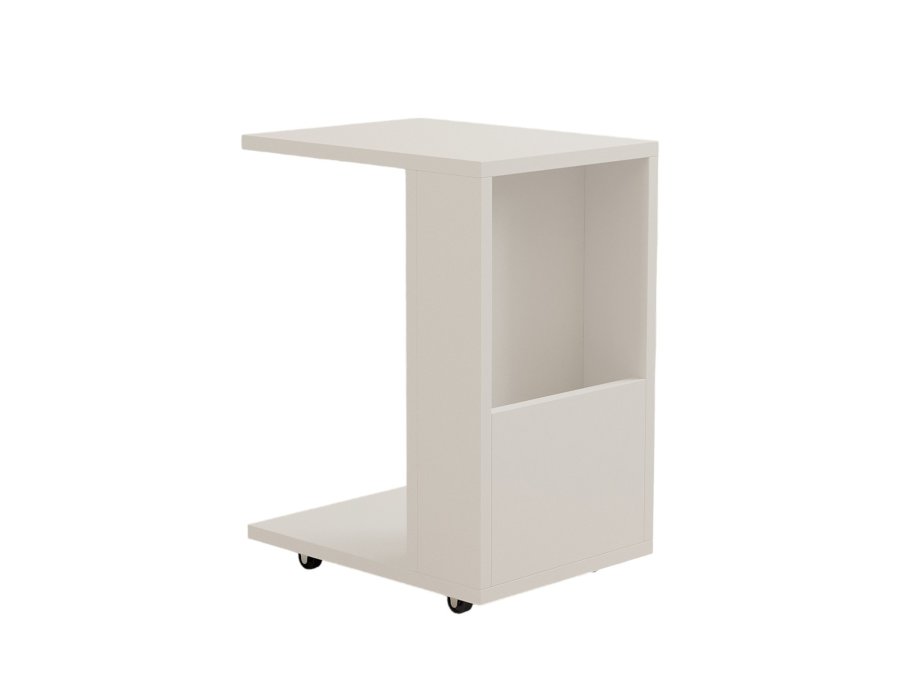 NORDVÄRK Star sidebord, m. magasinholder - hvid melamin (30x40)