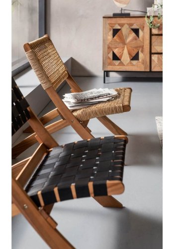 KARE DESIGN Ipanema foldestol - natur/sort akacietr/nylon