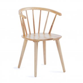 KAVE HOME Krise spisebordsstol, m. armln - natur gummitr 