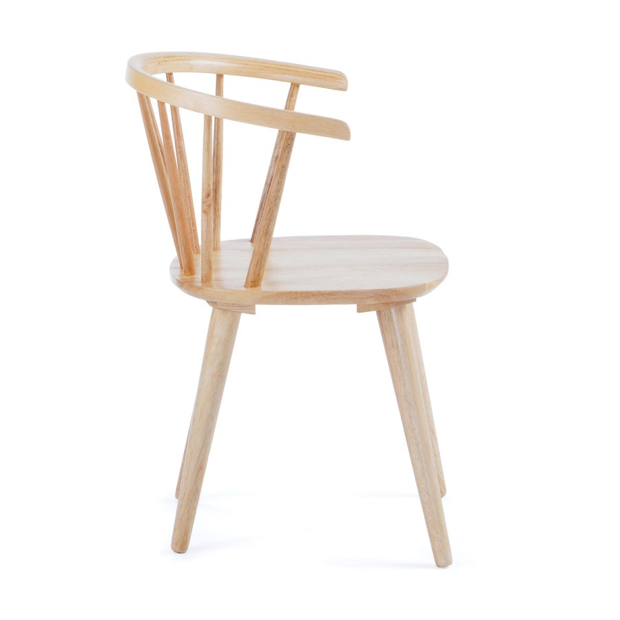 KAVE HOME Krise spisebordsstol, m. armln - natur gummitr 