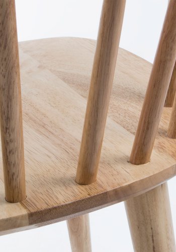 KAVE HOME Krise spisebordsstol, m. armln - natur gummitr 