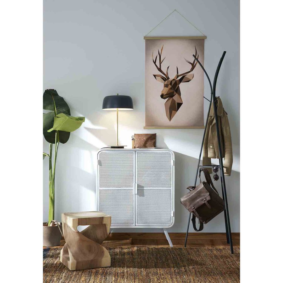 KAVE HOME kvadratisk Hakon sidebord - natur mungurtr (30x30)