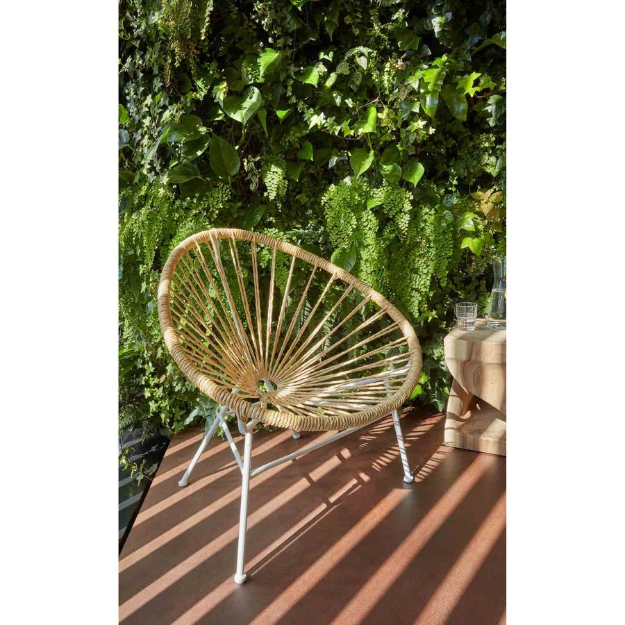 KAVE HOME kvadratisk Hakon sidebord - natur mungurtr (30x30)