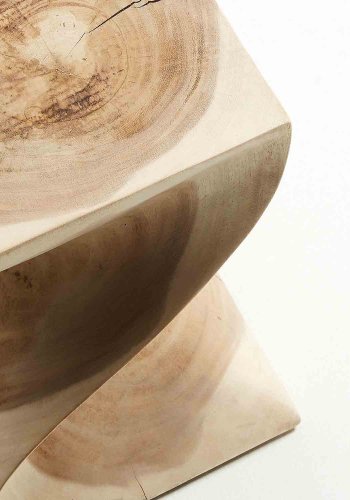 KAVE HOME kvadratisk Hakon sidebord - natur mungurtr (30x30)