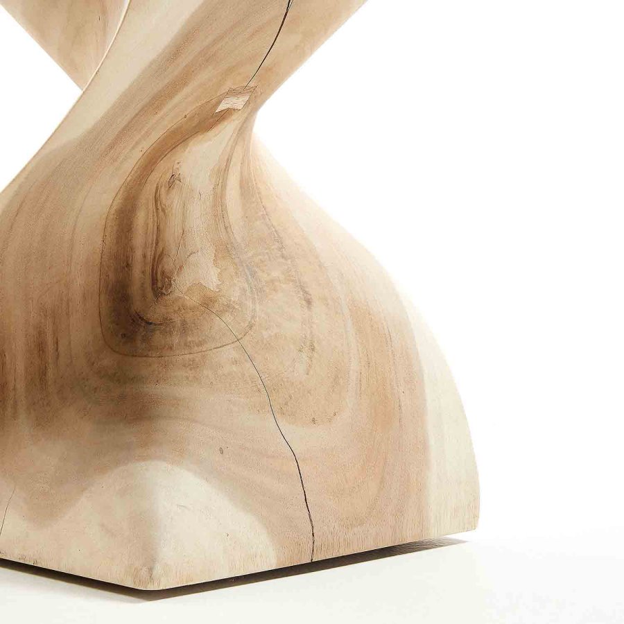 KAVE HOME kvadratisk Hakon sidebord - natur mungurtr (30x30)