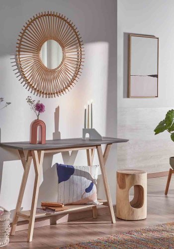 KAVE HOME rund Halker sidebord - natur mungurtr (30)