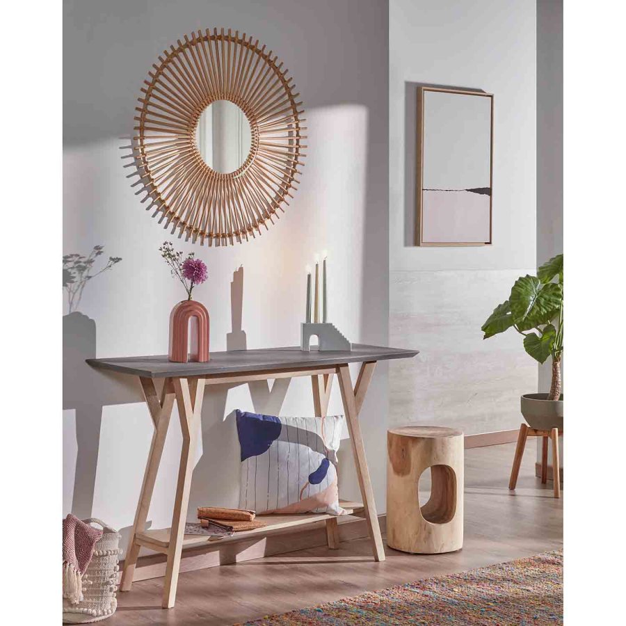 KAVE HOME rund Halker sidebord - natur mungurtr (30)