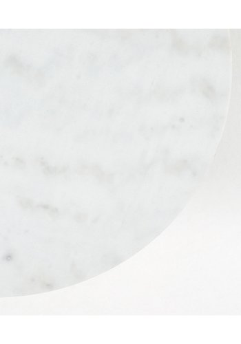 KAVE HOME rund Sheffield sofabord - hvid marmor og guld metal (80)