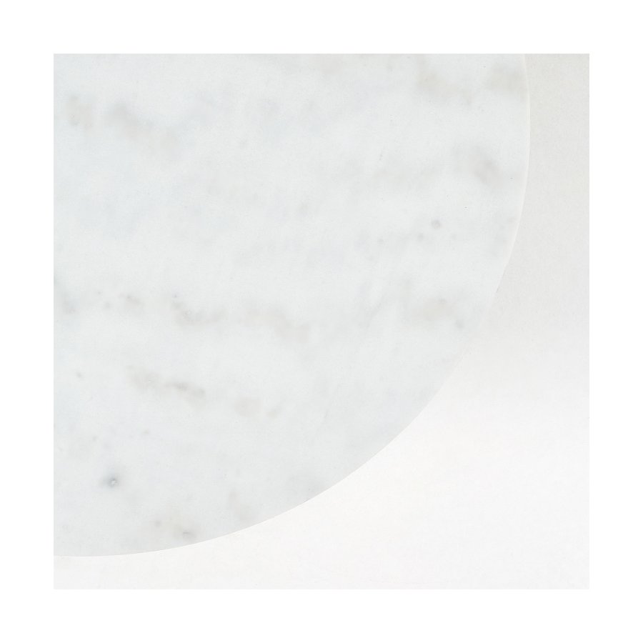 KAVE HOME rund Sheffield sofabord - hvid marmor og guld metal (80)