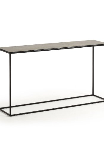 KAVE HOME rektangulr Rewena konsolbord - mrkebrun sten, keramik, metal