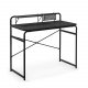 KAVE HOME rektangulr Foreman skrivebord - sort melamin og metal (98x48)