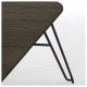 KAVE HOME rektangulrt Norfort spisebord m. udtrk - sort tr og metal (170(320)x100) 