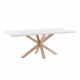 KAVE HOME rektangulr Arya spisebord - hvid melamin natur stl (160x100)