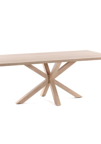 KAVE HOME  rektangulr Arya spisebord - natur melamin og stl (160x100