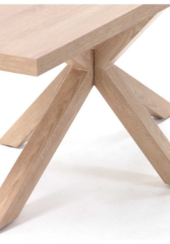 KAVE HOME  rektangulr Arya spisebord - natur melamin og stl (160x100