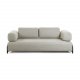 KAVE HOME Compo 3 pers. sofa - beige stof og metal 