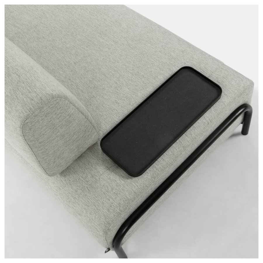 KAVE HOME Compo 3 pers. sofa m. lille bakke - beige stof og metal