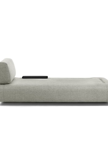 KAVE HOME Compo 3 pers. sofa m. lille bakke - beige stof og metal