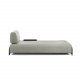 KAVE HOME Compo 3 pers. sofa m. lille bakke - beige stof og metal