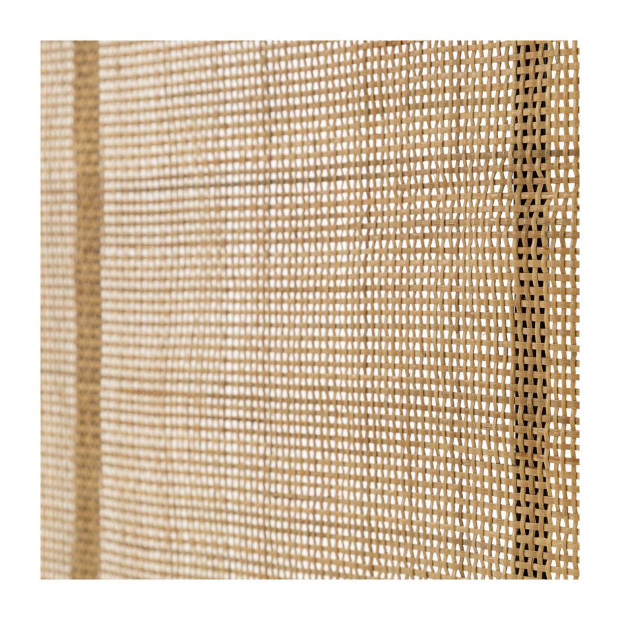 KAVE HOME rektangulr Black Lalita hovedgavl - natur og sort naturfiber (120x170)