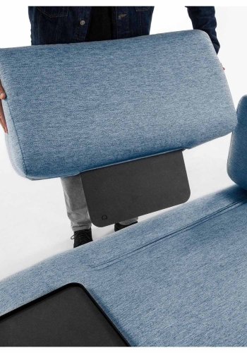 KAVE HOME Compo armln - bl stof 