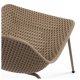 KAVE HOME Quinby spisebordsstol - beige plast og metal
