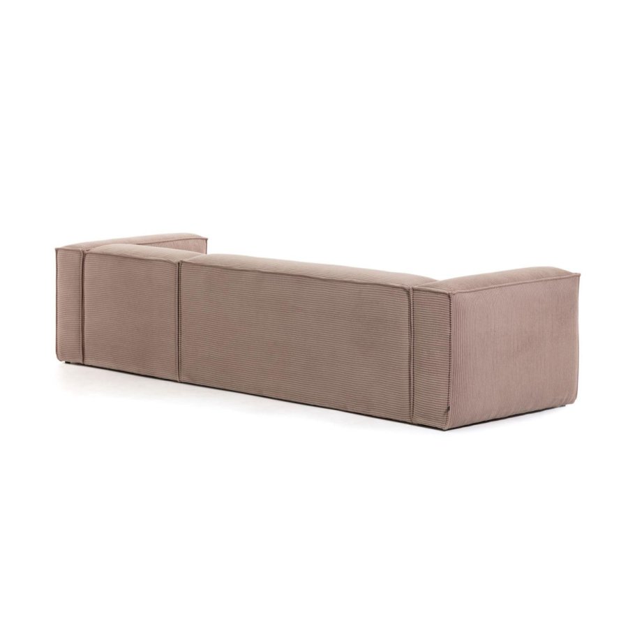 KAVE HOME Blok 3 pers. sofa m. hjre chaiselong - lyserd fljl