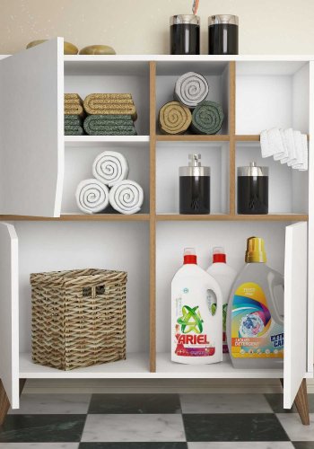 NORDVÄRK Pulse multifunktionsskab, hvidWalnut